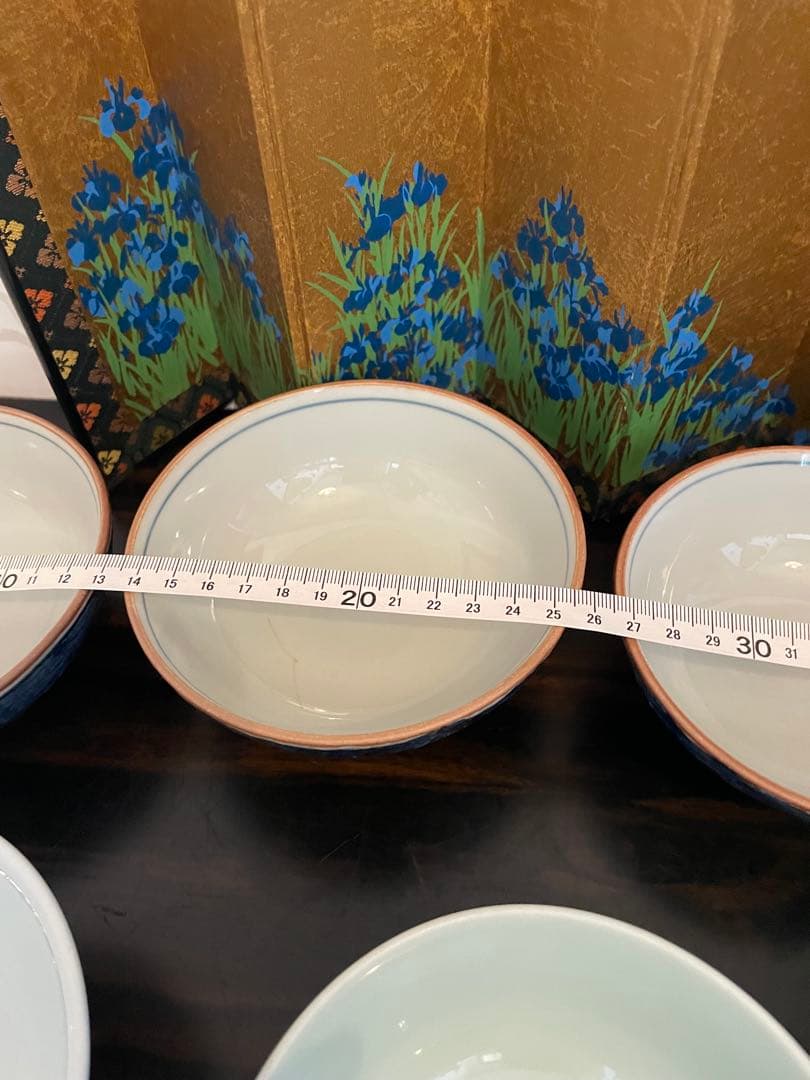 作家物　有田焼　清秀作　和風デザイン 飯碗 7個セット　お茶碗　まとめ売り