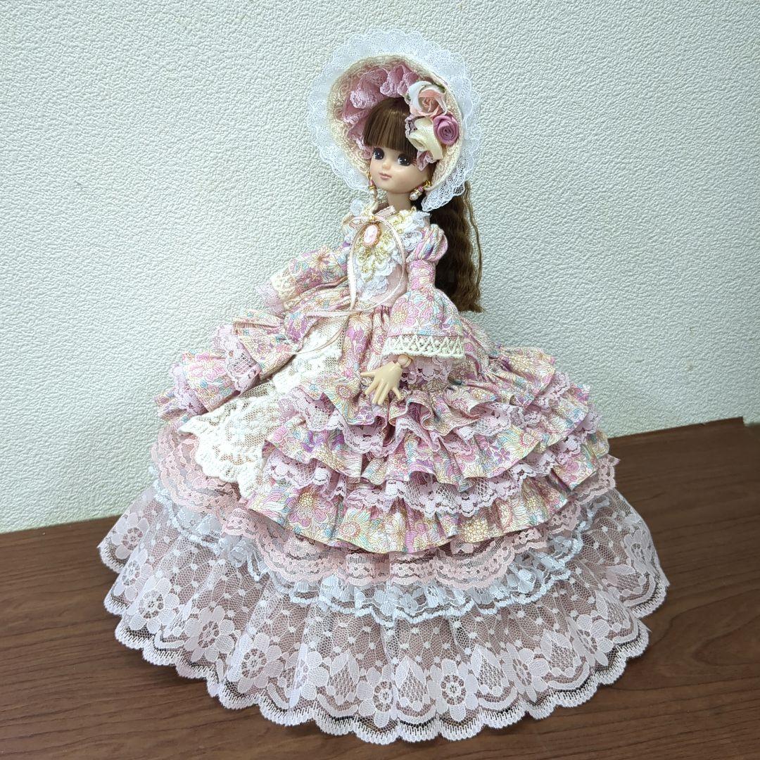 S*h様 リカちゃんハンドメイド服　ピンクのドレス