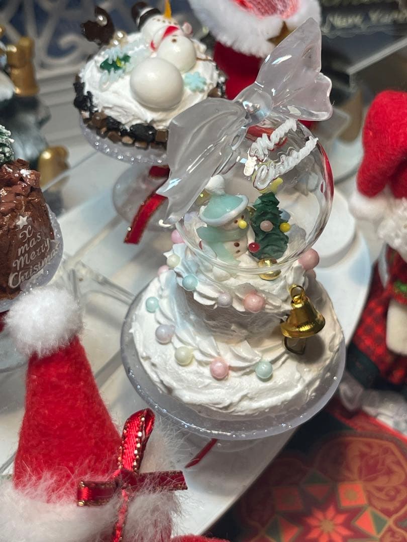 クリスマスホールケーキふたりはともだち