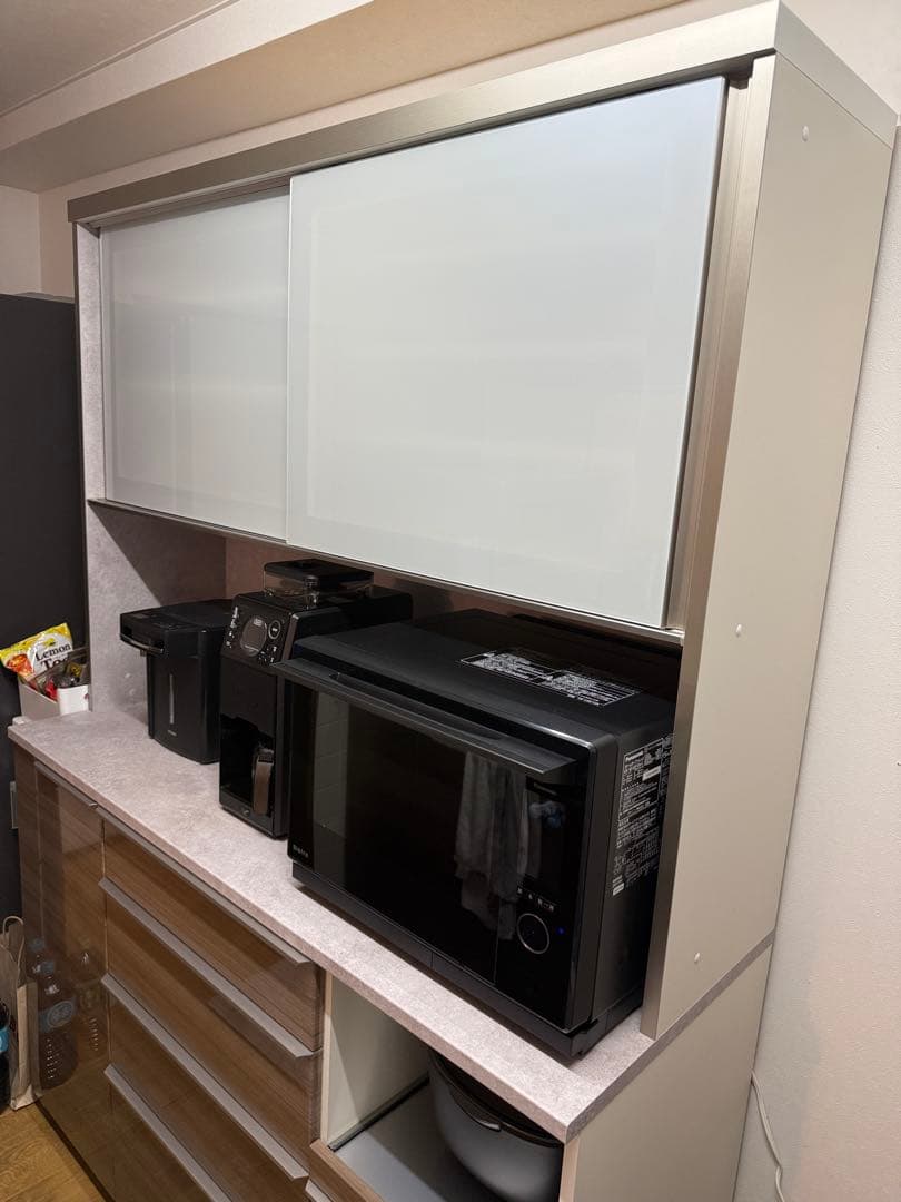 〈MOMO〉【美品】パモウナ SQR-1400R 食器棚 幅140cm