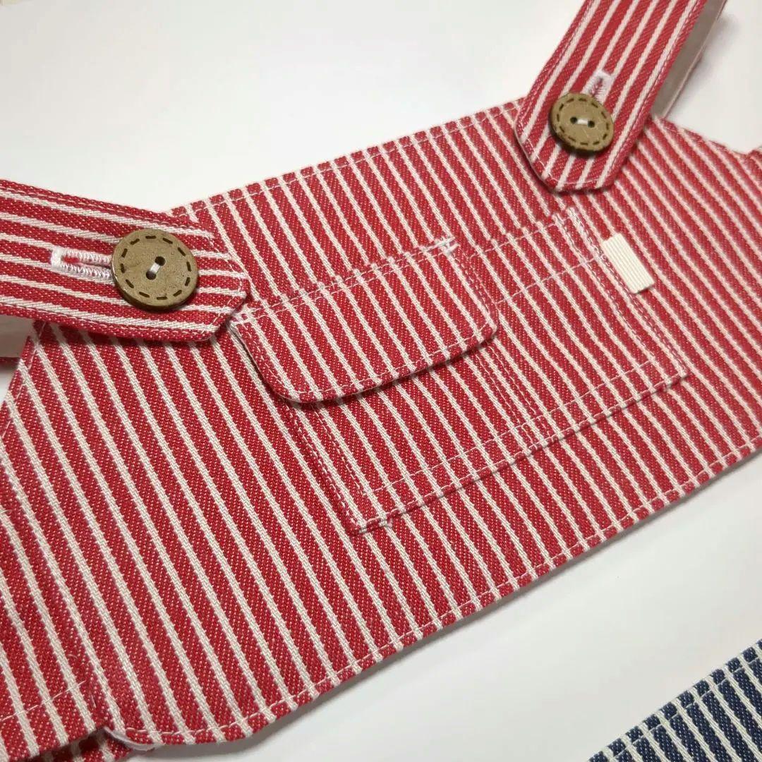 らぼ✳ラボット服ハンドメイド✳ヒッコリーオーバーオール(2点おまとめ)