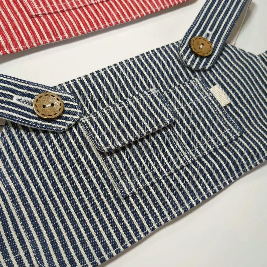 らぼ✳ラボット服ハンドメイド✳ヒッコリーオーバーオール(2点おまとめ)