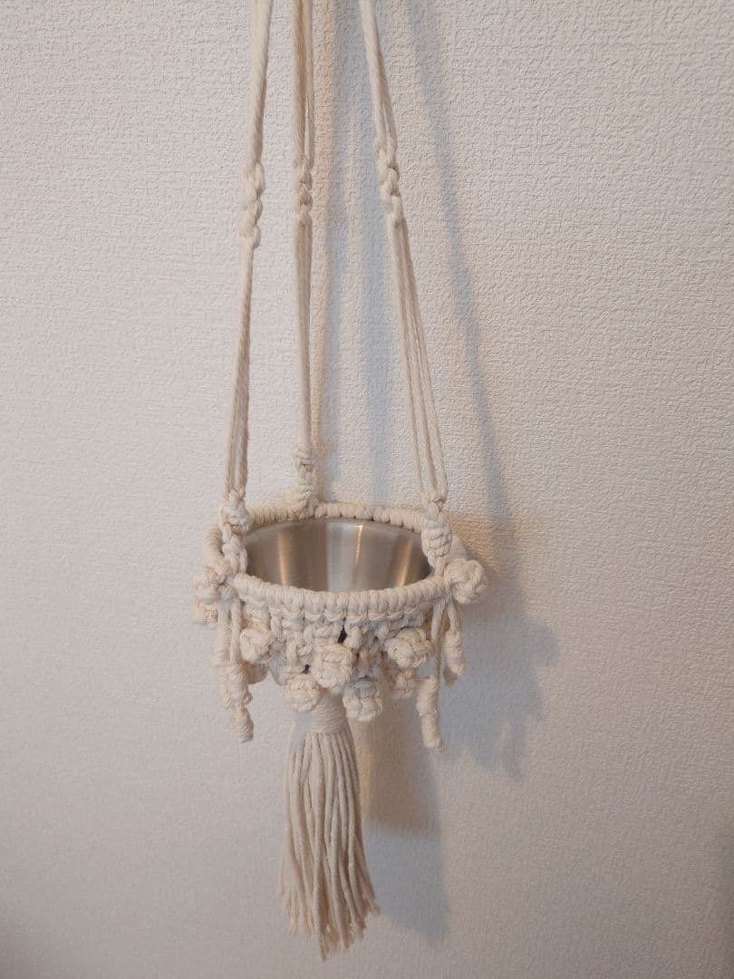 マクラメ3点セット　プラントハンガーor小物入れ