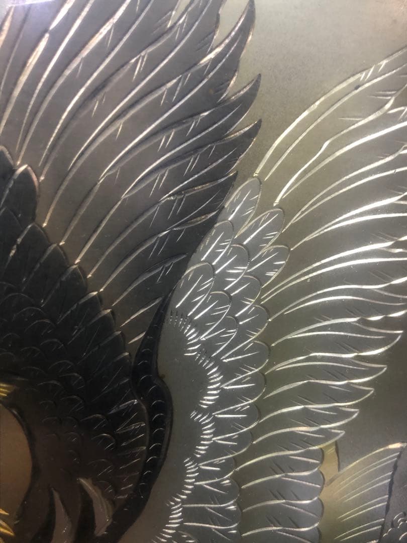 金箔 銀箔 水鳥と魚の日本画　中古品　骨董品　絵画　おしどり　秀鳳作