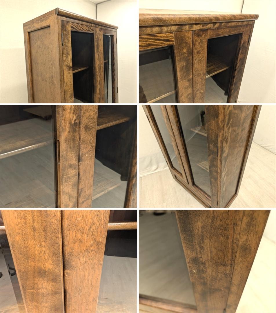 九州民芸家具　漆 うるし塗り　本棚　本箱　ブックシェルフ　キャビネット　飾り棚