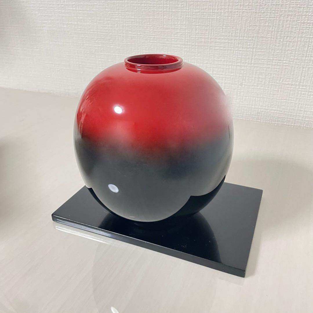 輪島塗 花器 漆