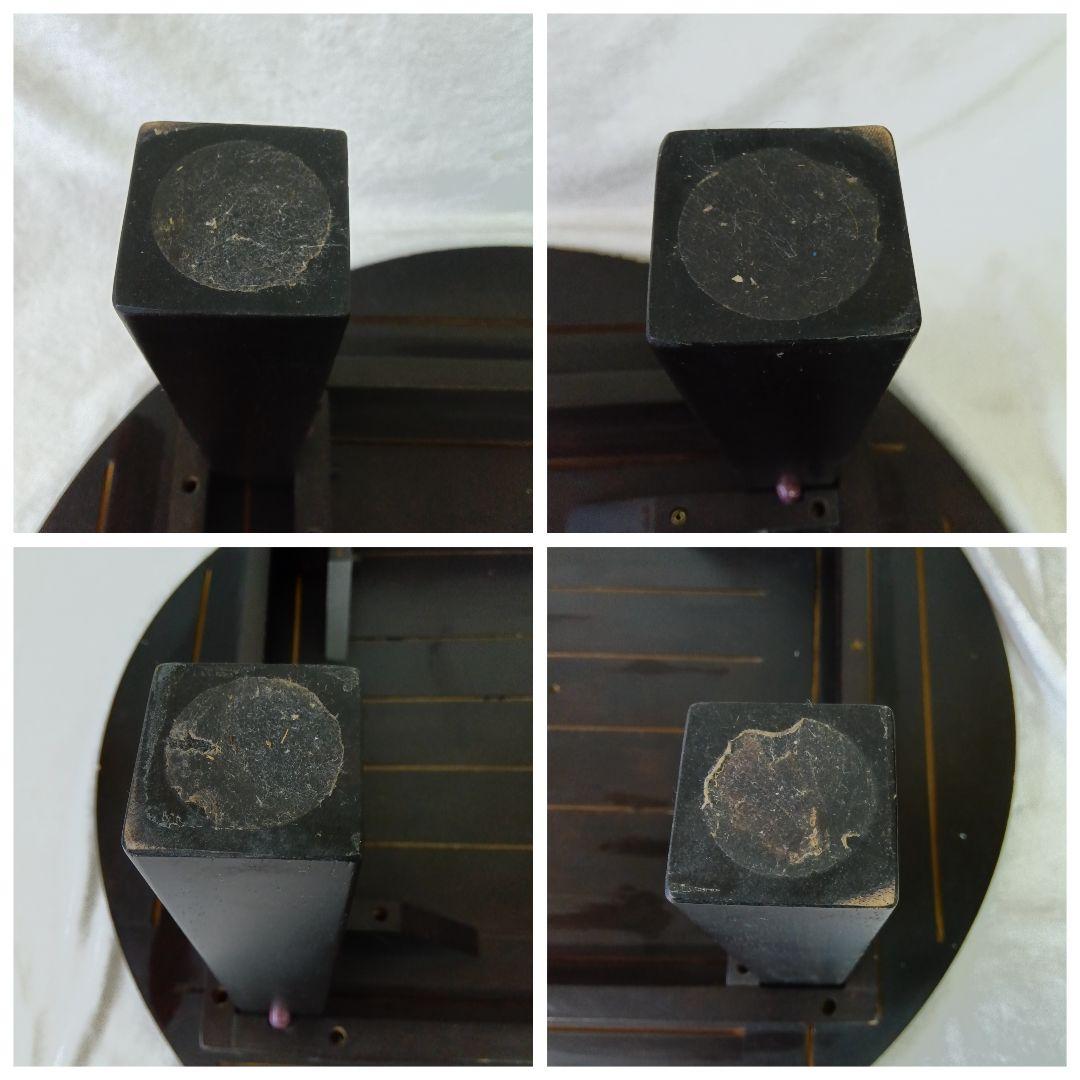 天然木　ちゃぶ台　折りたたみ　円卓　丸テーブル　座卓　昭和レトロ　古民家家具