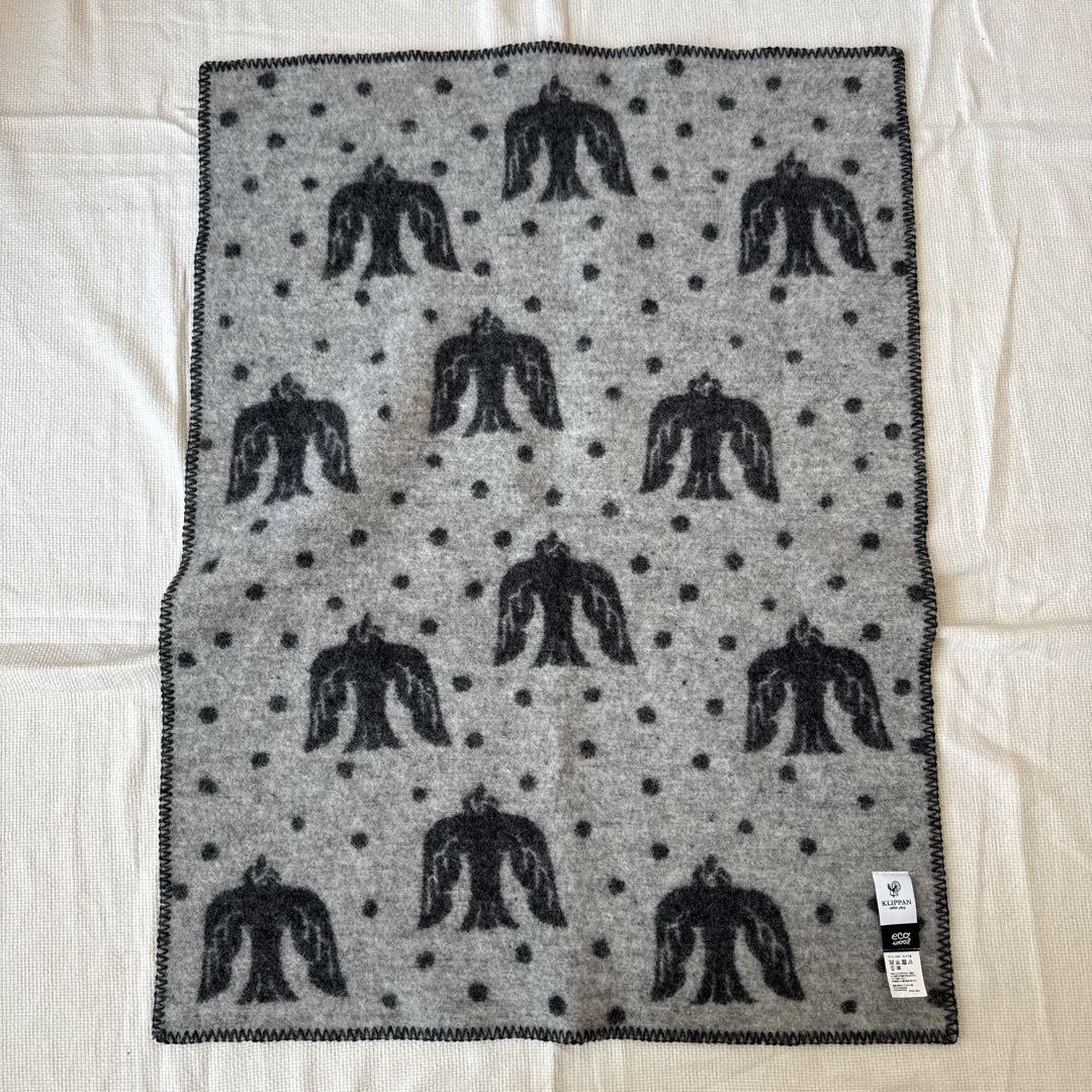 【美品】クリッパン　KLIPPAN ミニブランケット　65×90 ウール