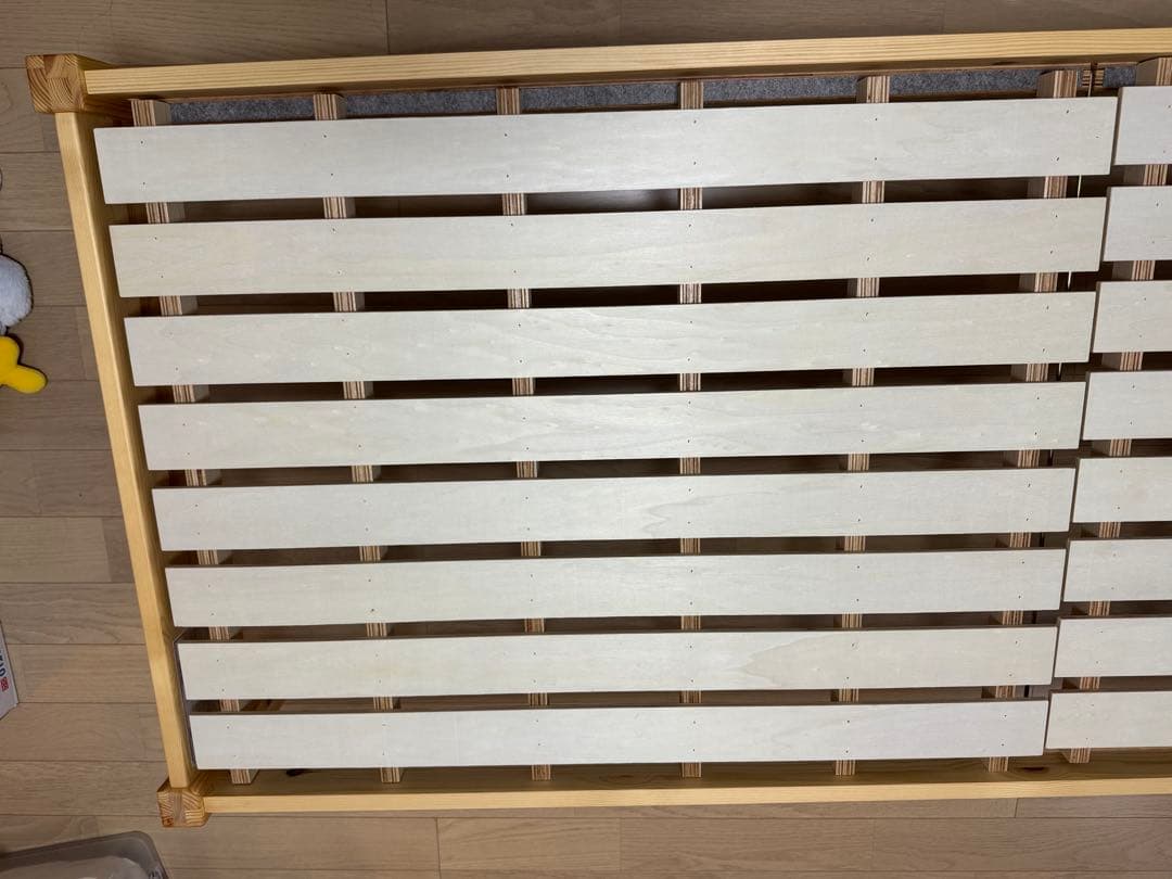 無印良品　バイン材　ベッドフレーム　スモール　木材