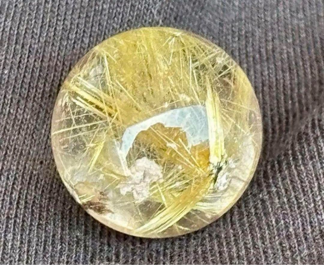 【金・仕事運上昇】ミニ！大人気！太陽放射タイチンルチル⭐️ R45 ⭐️台座付