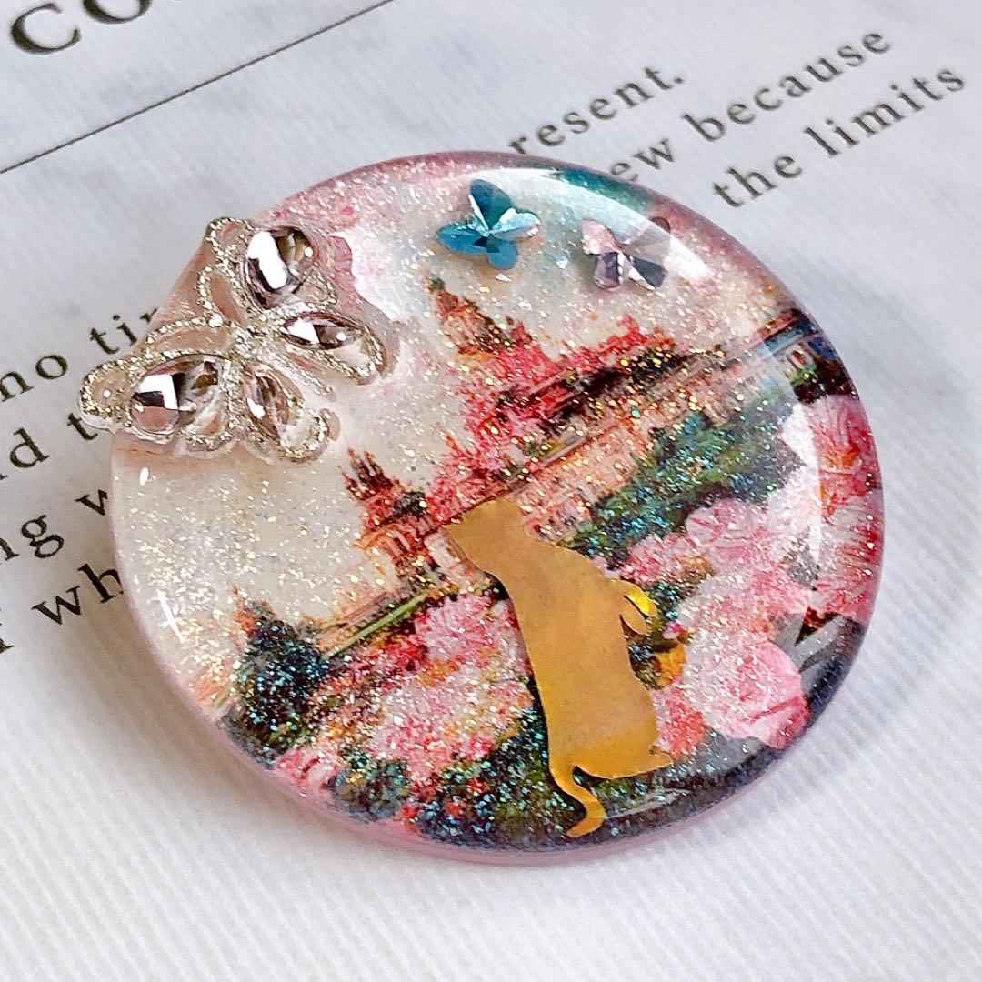 同梱100円引❤️No.2563 レジン ヘアゴム ♡ 猫 ネコ ねこ ♡