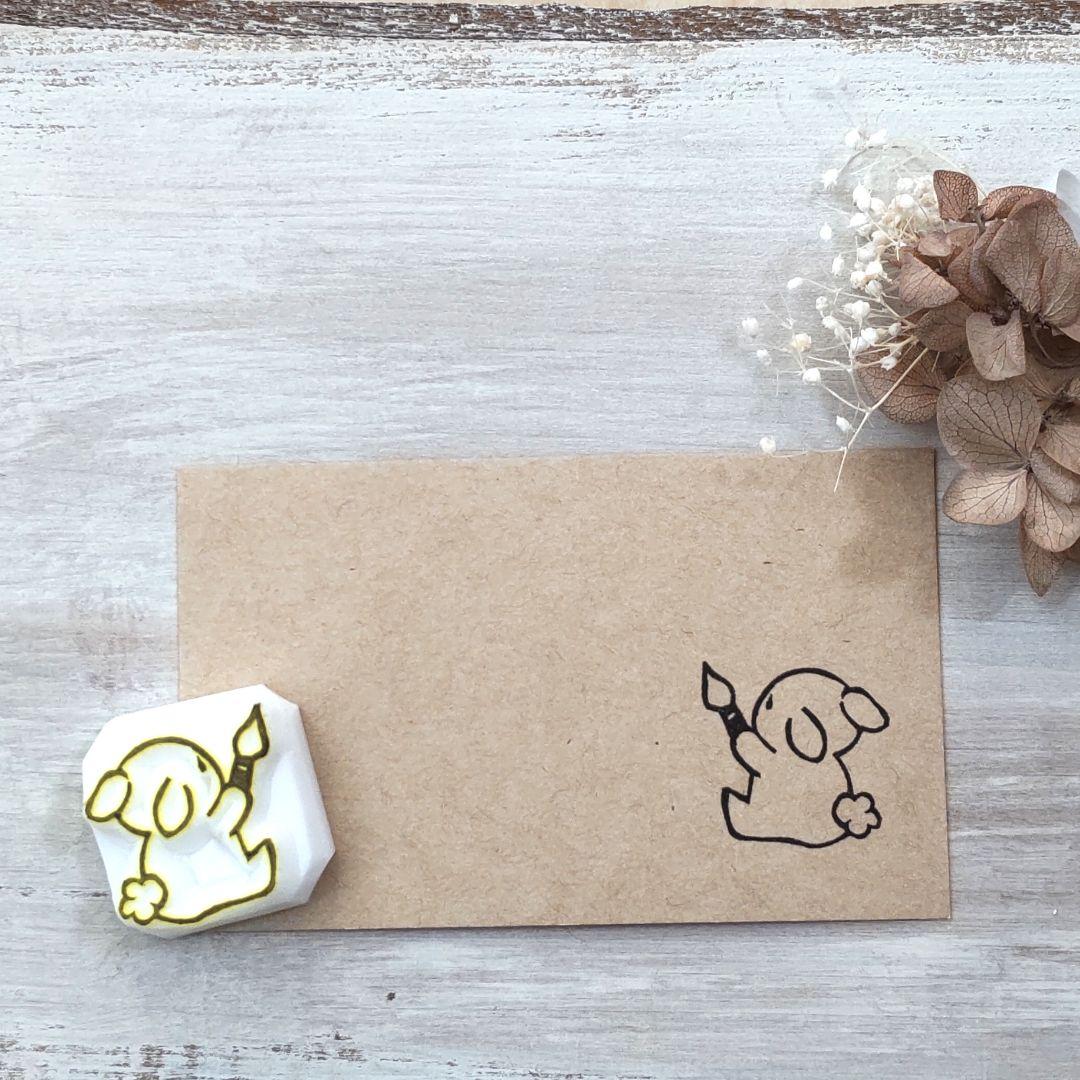 消しゴムはんこNo.59 文字に添えて