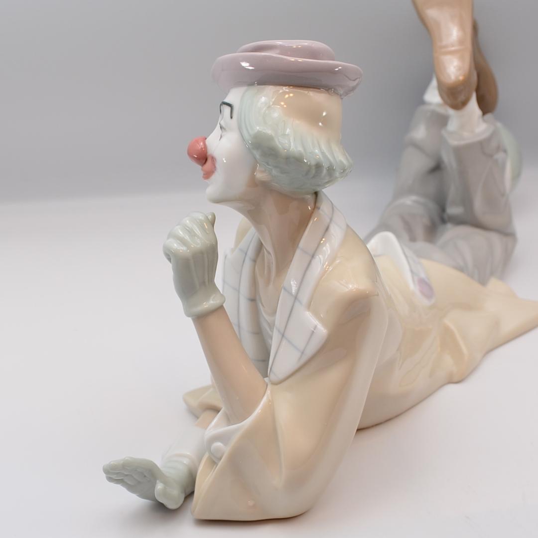 横たわるピエロ／悲しきサックスNo.2　リヤドロ　２体おまとめ　ご成約済み