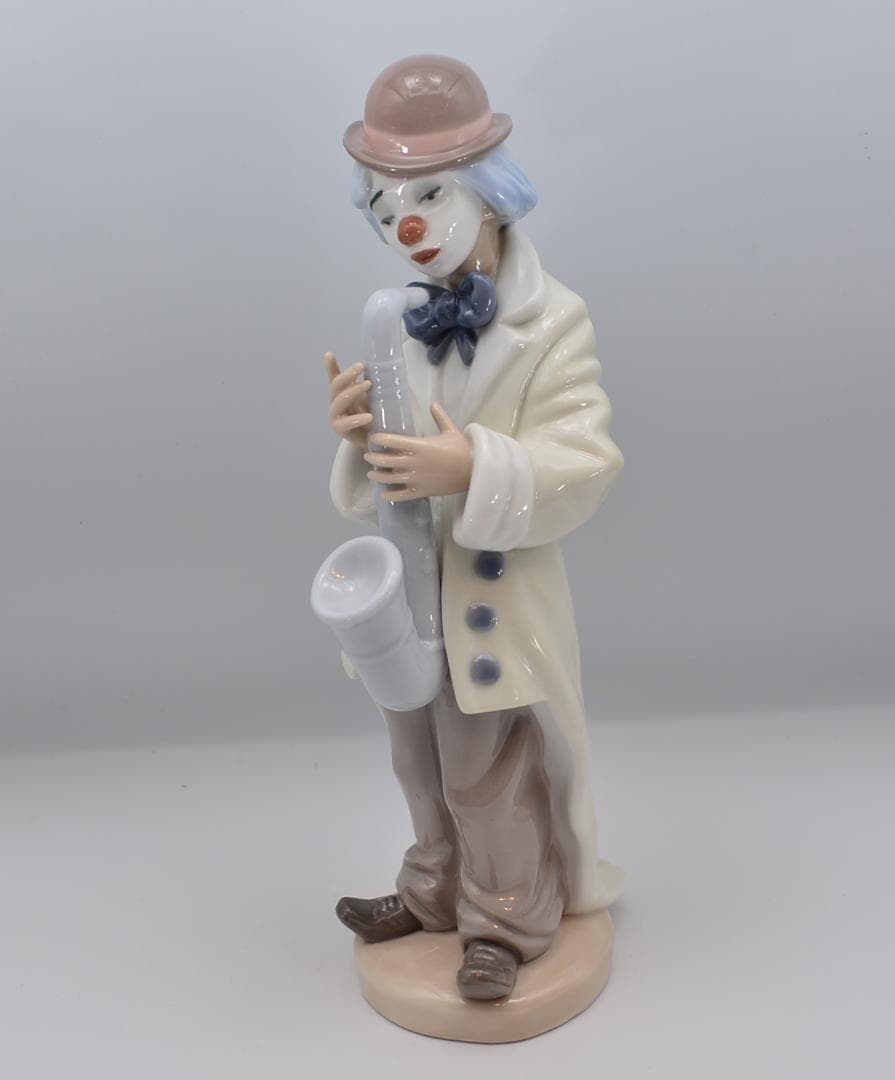 横たわるピエロ／悲しきサックスNo.2　リヤドロ　２体おまとめ　ご成約済み