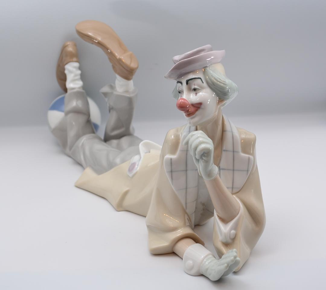 横たわるピエロ／悲しきサックスNo.2　リヤドロ　２体おまとめ　ご成約済み