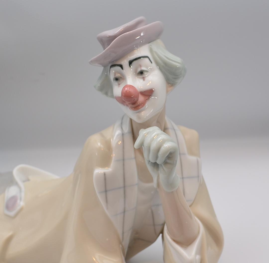 横たわるピエロ／悲しきサックスNo.2　リヤドロ　２体おまとめ　ご成約済み