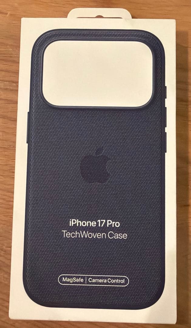 Apple純正　iPhone 17Pro テックウーブン　ケース　ブルー