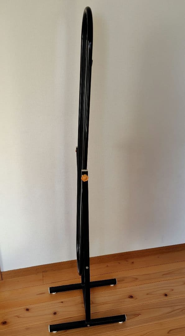 昭和レトロ アンティーク アイアンフレーム スタンドミラー 姿見 黒