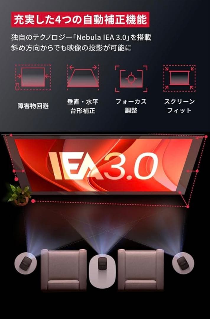 【最安値】Anker Nebula Mars 3 Air プロジェクター