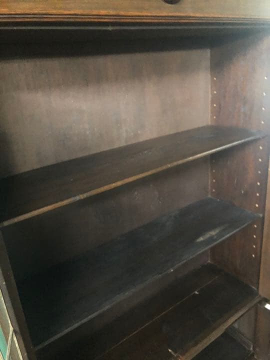 ステンドガラス 三越家具 扉 キャビネット アンティーク インテリア ビンテージ