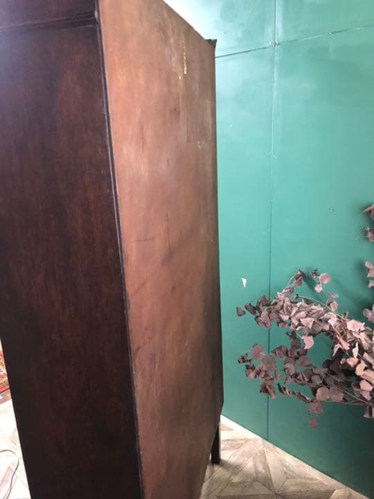 ステンドガラス 三越家具 扉 キャビネット アンティーク インテリア ビンテージ