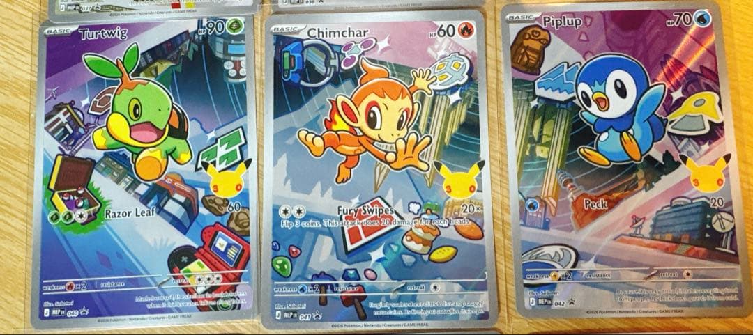 ポケモンカード 30周年記念 プロモ 御三家セット 英語版