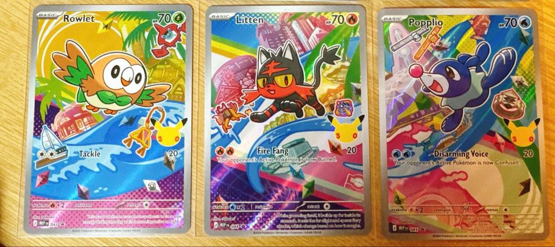 ポケモンカード 30周年記念 プロモ 御三家セット 英語版