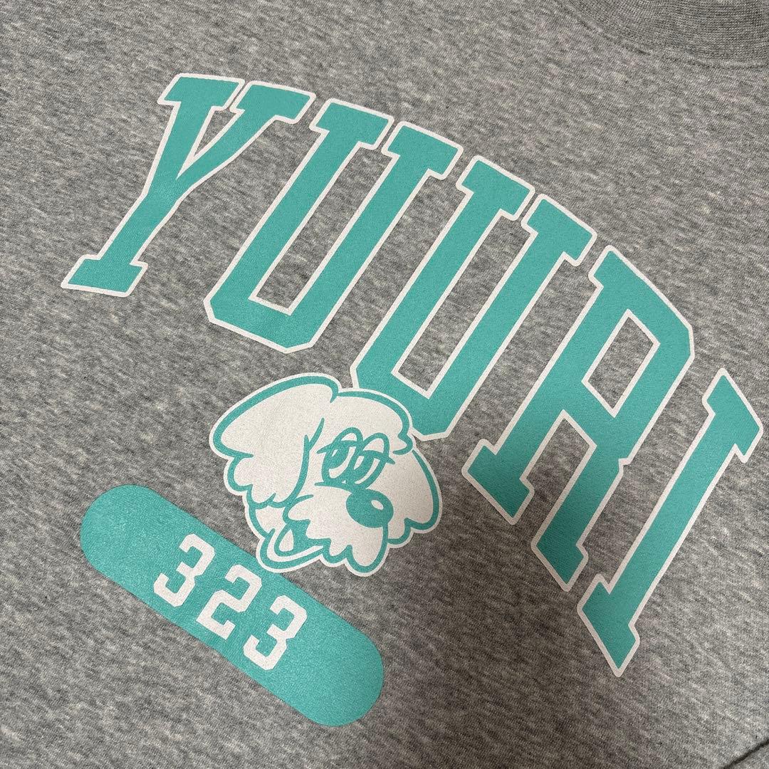 優里　YUURI チャンピオンChampion スウェット　優里ドッグ　L