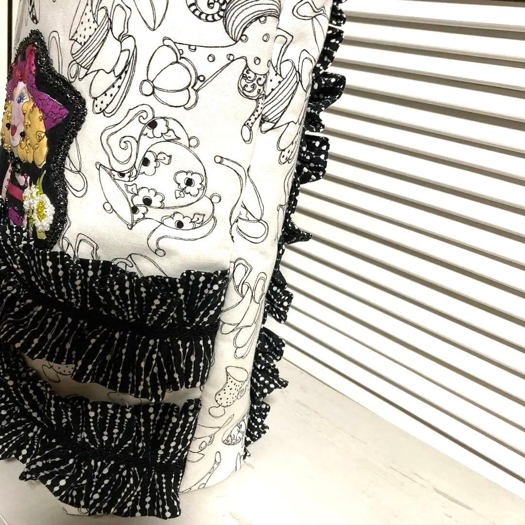 専用❤︎ぷっくり巾着バッグbig❤︎フリルトートバッグbig❤︎チャーム