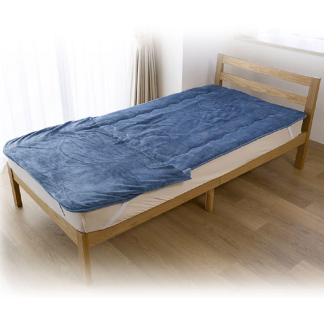 新品未開封　モリリン　あったか6層敷きパッドプレミアム　シングル　ブルー