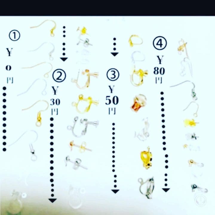 白い桜ゴールドの綺麗な春ピアスorkイヤリング♡