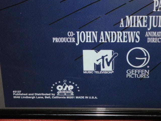 90'S★ビーバス&バットヘッド★ポスター★25★MTV★ビンテージ★USA雑貨