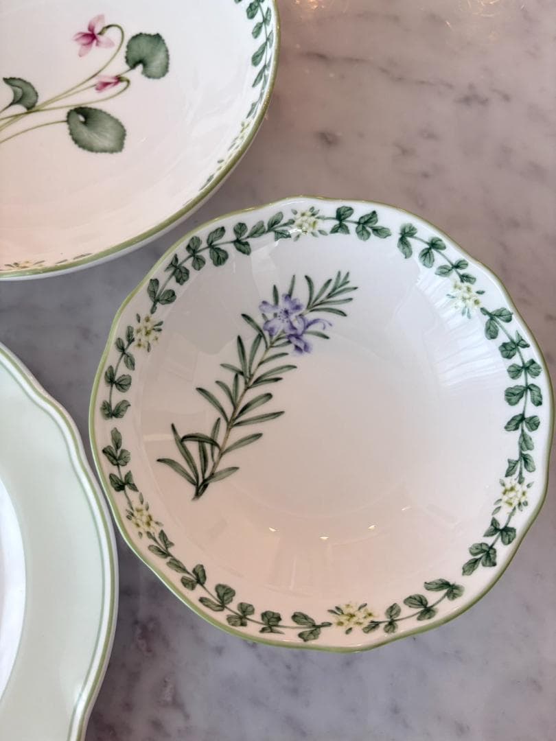 （中古品）ノリタケ　イングリッシュハーブズ　３点セット