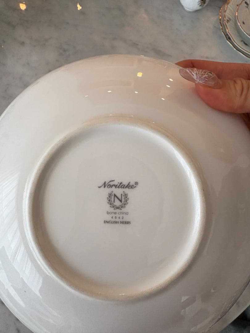 （中古品）ノリタケ　イングリッシュハーブズ　３点セット