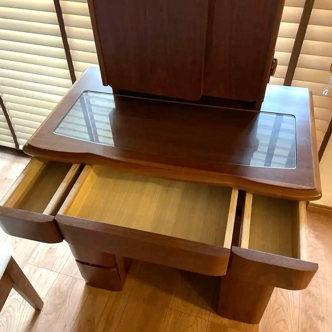 杉本家具　レオーネ　ドレッサー　鏡台　ウォールナット（椅子は別売）