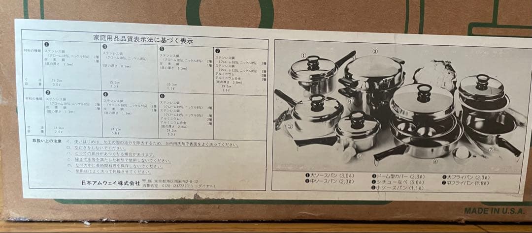 アムウェイAmway クイーンクックウェア無水鍋　20ピース
