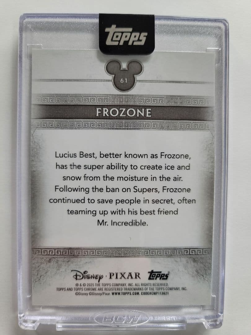 最終値下げ限定10枚topps MINT Disney フロゾンブラックフォイル