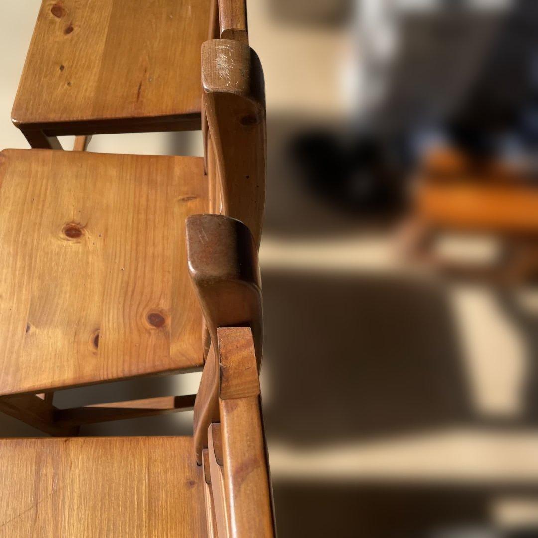 kingyokingyo カントリーパイン無垢材椅子ヴィンテージチェア1点