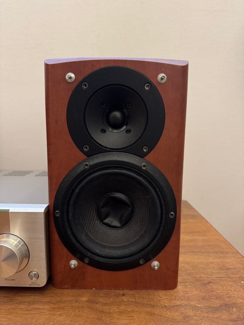 KENWOODミニコンポ R-K735 + LS-K735 木製スピーカーセット