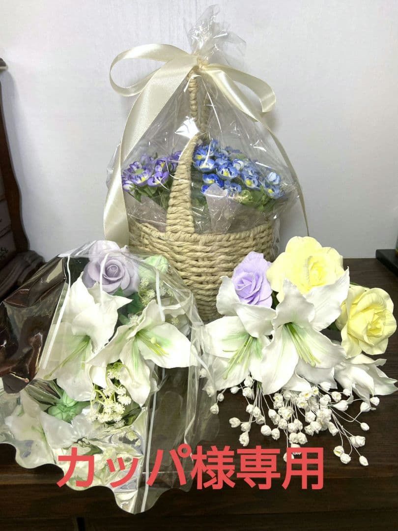 ハンドメイド樹脂粘土で作った3点