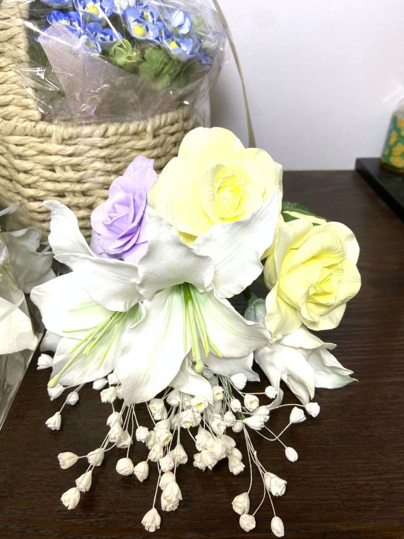 ハンドメイド樹脂粘土で作った3点