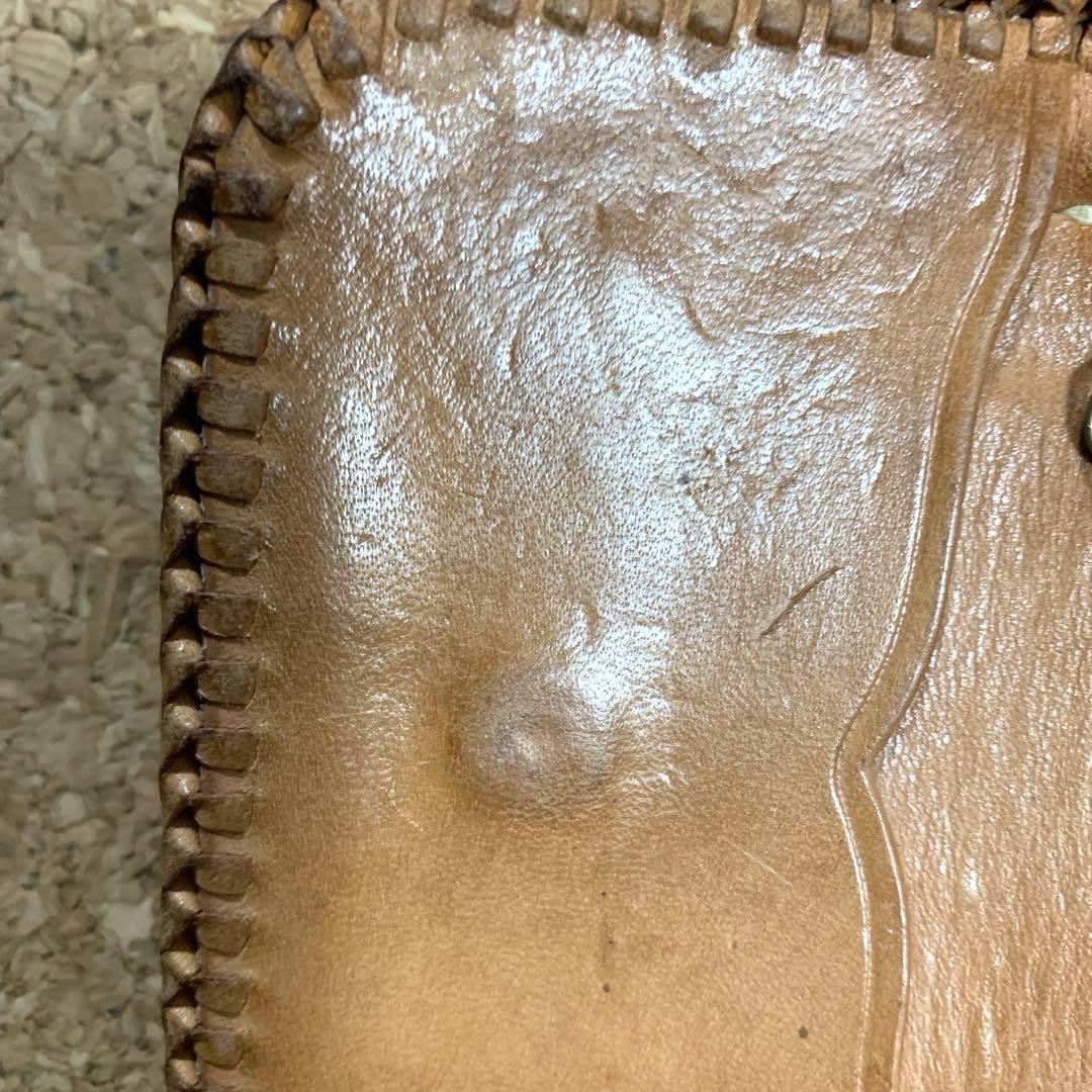 Sun Faceレザーキーケース コンチョ ネイティブ柄 本革