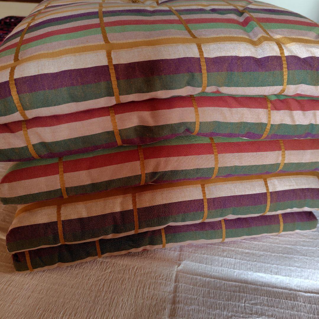 お茶事　座布団　金剛間道　５枚　懐石・茶会座布団　茶道具