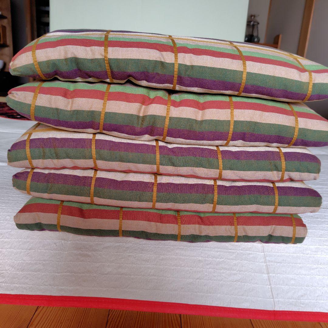 お茶事　座布団　金剛間道　５枚　懐石・茶会座布団　茶道具