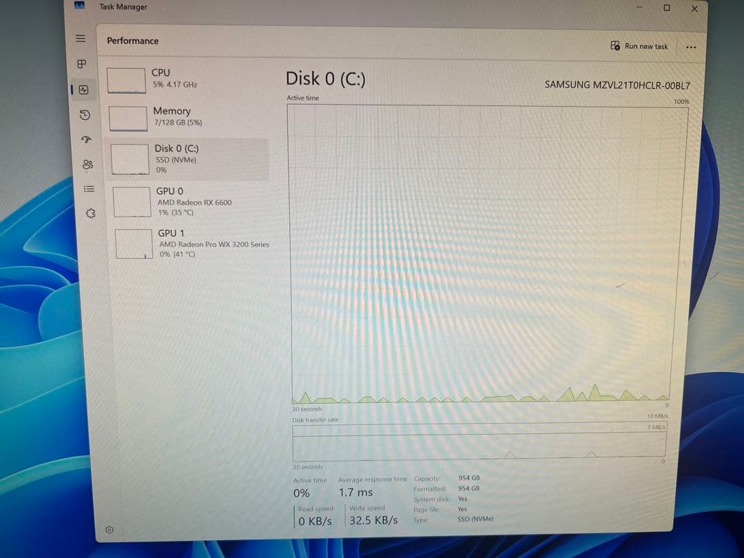 ワークステーション LenovoThinkStationP620 Ram 128GB SSD 1TB
