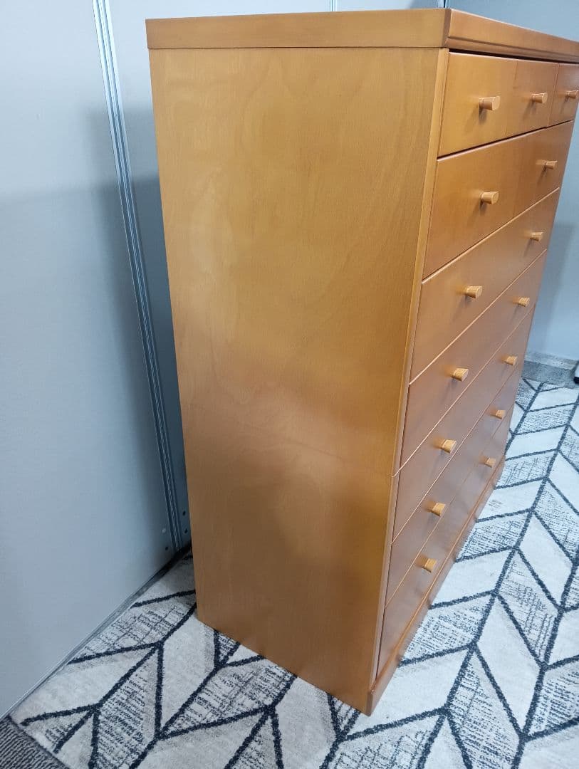 府中家具 SDシリーズ 桜 ハイチェスト 7段 箪笥 2001年製