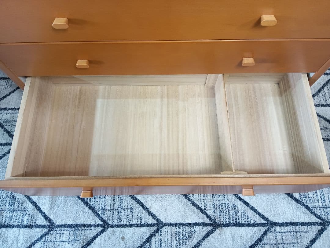 府中家具 SDシリーズ 桜 ハイチェスト 7段 箪笥 2001年製