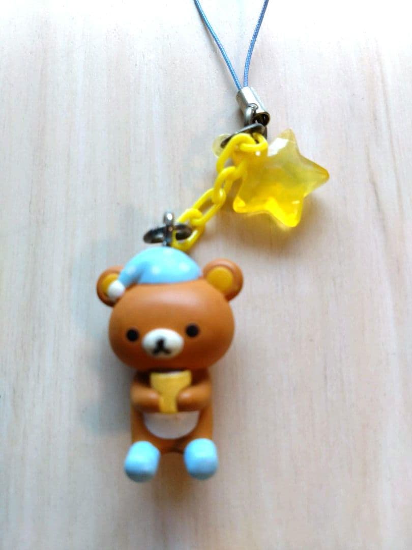 リラックマ　ストラップ付きマスコット　7点セット