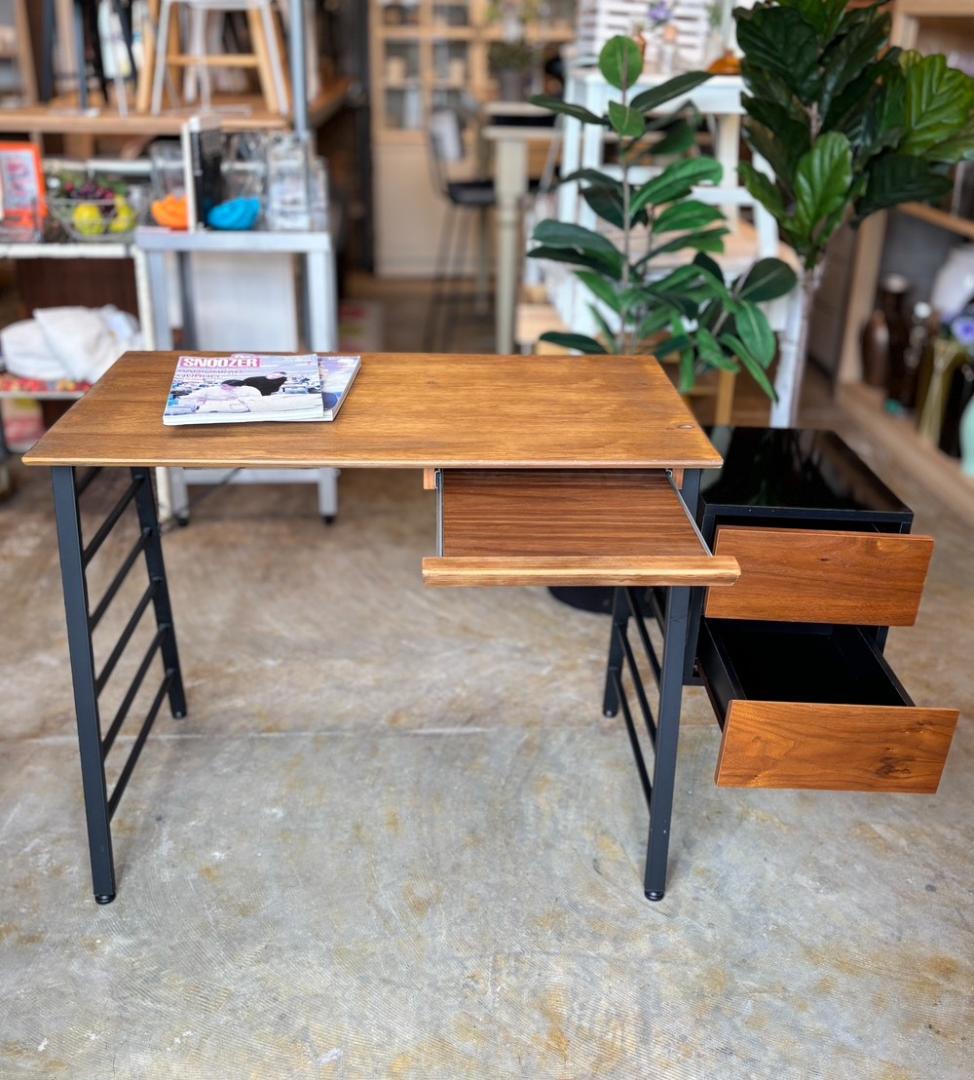 デスク / 勉強机 / 木目調 / 引き出し付 / ワークデスク / PCデスク