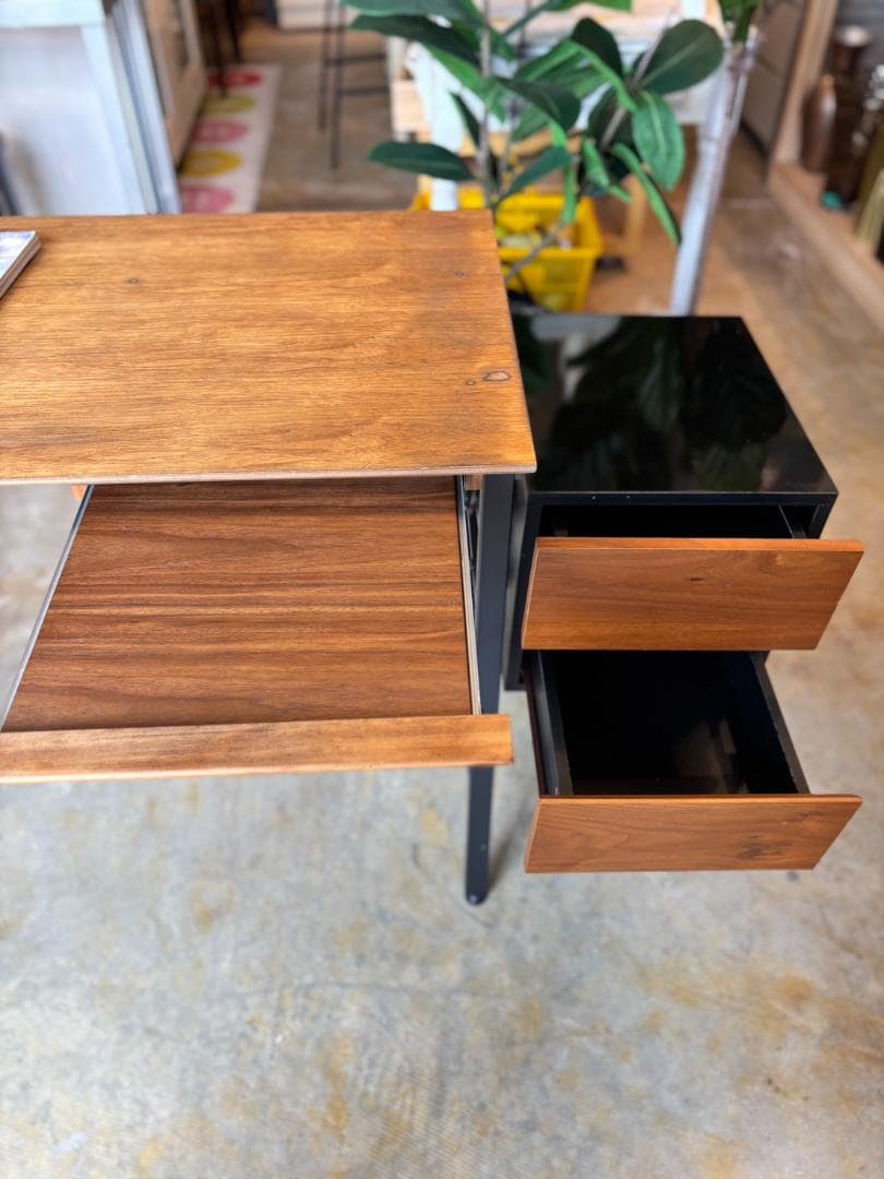 デスク / 勉強机 / 木目調 / 引き出し付 / ワークデスク / PCデスク